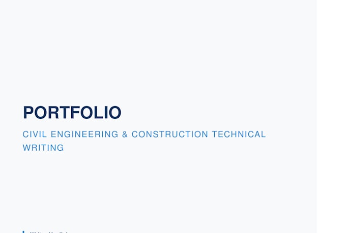 write professional civil engineering